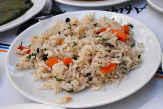 Sebzeli pilav - Rijst met groente