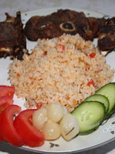 Pilavli Pirzola - Lamskotelet met rijst